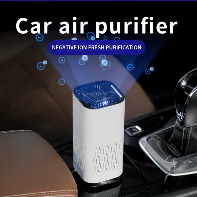 Car Air Purifier Portable Negative Ion Generator Remove Formaldehyde Dust Smoke Air Freshen Washer For Home Car